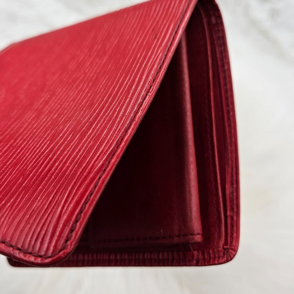 LV Red Epi Bifold Wallet - Picture 7 of 16